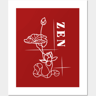 Zen Lotus Meditation Posters and Art